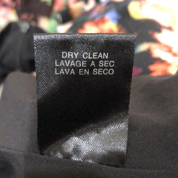 Badgley Mischka Gown Size 8 Black Floral Ruffle Formal Maxi Dress - Picture 9 of 13